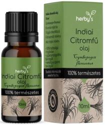 Herby's Indiai Citromfű olaj 10 ml FOOD GRADE - egeszsegbolt