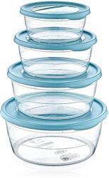  Set 4 cutii de depozitare, rotunde, 300, 700, 1100, 1750 ml, JollyMag, HOB021021 (ESELL-W-jolly_HOB021021)