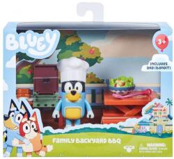 As Set de joaca Bluey La gratar cu Bandit si accesorii, 8 piese (BLU13030) Figurina