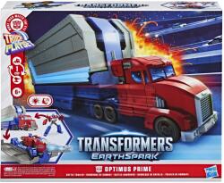 Hasbro Transformers EarthSpark Optimus Prime camion cu remorca de lupta (G0750) Figurina