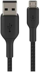Belkin Cablu Belkin BOOST CHARGE Micro-USB catre USB-A, impletit, 1M, Negru (BEL-0249)