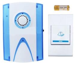 TMN Vezeték nélküli csengő vevővel az aljzatban - fehér-kék (0449)