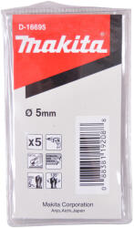 Makita SET 5 BURGHIE HSS-CO 5% CYL 5X57X52 (D-16695) Burghiu