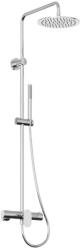 RAVAK Spring - Set de duș cu baterie, diametru 25 cm, crom X070540 (X070540)