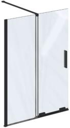 RAVAK Roll - Kádparaván 100x150 cm, fekete/átlátszó üveg X786A0300Z1 (X786A0300Z1)