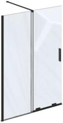 RAVAK Roll - Zuhanyfal Walk-In 120x195 cm, fekete/átlátszó üveg X9WVG0300Z1 (X9WVG0300Z1)