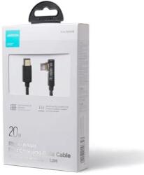 JOYROOM Gaming cablu Lightning unghiular - USB drept, 20W, 480 Mbps, Negru (S-CL020A6) (S-CL020A6-BLK)