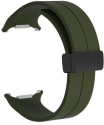 Cellect Galaxy Watch Ultra, curea siliconică magnetică 24mm, Verde închis (CEL-STRAP-WATCH7U-GR)