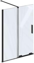 RAVAK Roll - Kádparaván 110x150 cm, fekete/átlátszó üveg X786D0300Z1 (X786D0300Z1)
