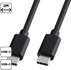 Cellect Cablu Type-C, 1m, 3A, Negru (MDCU-TYPEC-TYPEC-BK)