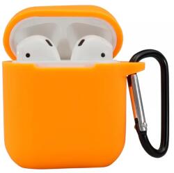 Cellect AirPods 1, 2, husă silicon 2.5mm, Portocaliu (AIRPODS-CASE2.5-O)