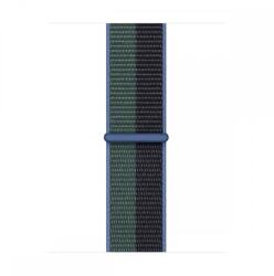 Apple Watch curea 41mm, sport respirabilă, Negru-Verde-Albastru (MN5M3ZM/A)
