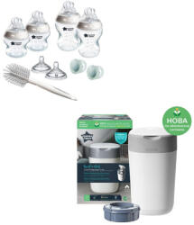 Tommee Tippee Промо комплект за новородено Tommee Tippee - Natural Start + Хигиенен кош за пелени Twist and Click (TT.0056+TT.0153) - ozone