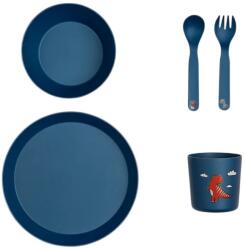 Citron Детски комплект за хранене Citron - Blue Dino (PLA_TABLEWARE_SET_BLUE_DINO)