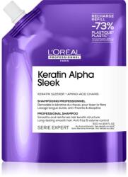 L'Oréal Serie Expert Keratin Alpha Sleek sampon a sima megjelenésű frizuráért Refill 500 ml