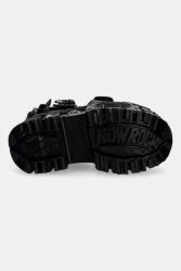 New Rock сандали дамски от кожа ITALI NEGRO, TANK CASCO NEGRO PIN LATERA (M.BIOS131.C2)