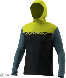 DYNAFIT TRAVERSE SUN HOODY pulóver, black out/golden lime (M)