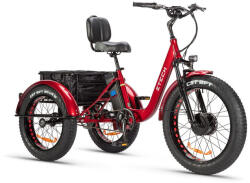 Z-Tech Z-Tech-80BB, Lítium 48V16Ah 20'' x 4.0 ELEKTROMOS TRICIKLI *STELLA 2.0* (DKD) CE piros (E00080-BB-1)