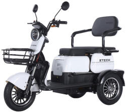 Z-Tech Z-Tech-16A, Ólomsavas 60V20Ah 1200W 3kerekű ELEKTROMOS JÁRMŰ, differenciálműves *E-MOVE* EEC fehér (E00016-A-8)