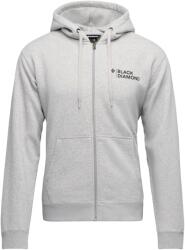 Black Diamond M Mini Stacked Fz Hoody férfi pulóver M / világosszürke