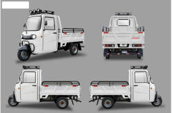 Z-Tech Z-Tech-97, Ólomsavas 72V100Ah 2200W 3 kerekű ELEKTROMOS JÁRMŰ *PK-1* (CBU) EEC fehér (E00097-8)