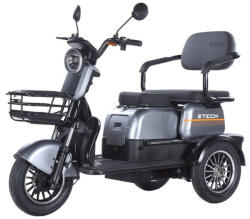 Z-Tech Z-Tech-16A(G), Grafén 60V23Ah 1200W 3kerekű ELEKTROMOS JÁRMŰ, differenciálműves *E-MOVE* EEC szürke (G00016-A-3)