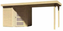 Karibu fából készült kerti ház KARIBU SCHWANDORF 3 + egy menedéket 280 cm (77742) natur LG3897 (LG3897)