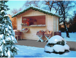 Karibu fából készült kerti ház KARIBU VERKAUFSHAUS 2 (27501) natur LG3042 (LG3042)