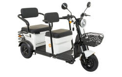 Z-Tech Z-Tech-17D, Ólomsavas 60V20Ah 1200W 3kerekű ELEKTROMOS JÁRMŰ, differenciálműves *GULL 2.0* (DKD) EEC fehér (E00017-D-8)