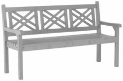  Fából készült kerti pad, szürke, 150 cm, FABLA (0000277764)