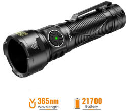 Sofirn SR15UV 365nm tölthető zseblámpa 12W teljesítménnyel és 4 LED-del