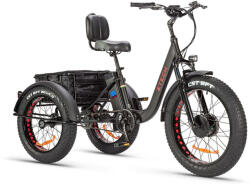 Z-Tech Z-Tech-80BB, Lítium 48V16Ah 20'' x 4.0 ELEKTROMOS TRICIKLI *STELLA 2.0* (DKD) CE matt fekete (E00080-BB-4M)