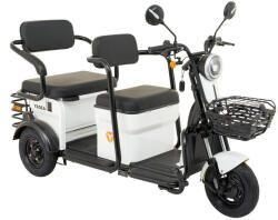 Z-Tech Z-Tech-17E, Ólomsavas 72V20Ah 1200W 3kerekű ELEKTROMOS JÁRMŰ, differenciálműves *GULL 3.0* (DKD) EEC fehér (E00017-E-8)