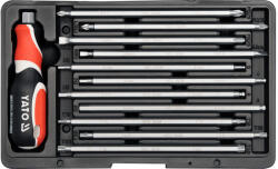TOYA Csavarhúzó készlet kétvégű szárral 12 részes (BEYT-2797)