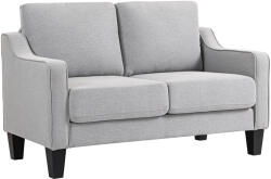 HOMCOM Canapea Compactă cu Arcuri, Gri Deschis | Aosom Romania (83B-399V00LG) Canapea