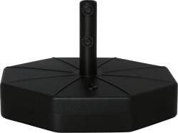 Outsunny Bază pentru Umbrelă din Plastic cu Stâlpi de Ø38/48 mm, Ø60x36 cm, Negru | Aosom Romania (84D-143)