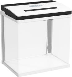 PawHut Acvariu de 13L, de Sticla cu Filtru, Iluminare cu LED-uri, Pompa de Apa, 29x20x30, 5cm - Alb (D61-004V90WT)