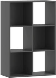 HOMCOM Bibliotecă Modernă Modulară cu 6 Compartimente din PAL, Maro | Aosom Romania (833-423V80BK) Biblioteca