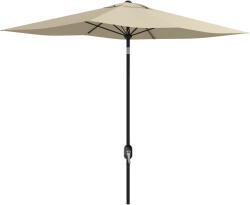 Outsunny Umbrelă rectangulară înclinabilă 2x3 m cu manivelă pânză din poliester impermeabilă de înaltă densitate 180g/m2 crem | Aosom Romania (84D-158V01CW)