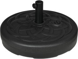 Outsunny Bază pentru Umbrele cu Stâlpi Ø38/48mm și Umplere cu 25 kg de Apă sau 35 kg de Nisip, Ø56x30.5 cm, Negru | Aosom Romania (84D-226V00BK)