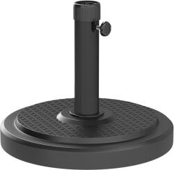 Outsunny Bază pentru Umbrelă de Soare cu Stâlpi de 38 sau 48 mm, Φ48x38, 5 cm, Negru | Aosom Romania (84D-417V00BK)