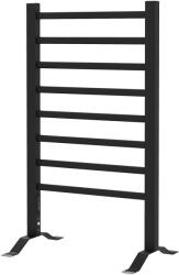 HOMCOM Uscător Electric de Prosoape, Cuier Încălzit cu 8 Bare și Temporizator de 2 sau 4 Ore, 53x35x90 cm, Negru | Aosom Romania (850-283V90BK)