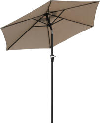 Outsunny Umbrelă de Grădină Înclinabilă, pentru Terasă cu Deschidere cu Manivelă, Kaki, 2.3x2 m | Aosom Romania (84D-117)