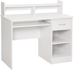 HomCom Birou Modern pentru Calculator Spațiu de Lucru Optimizat 104x48x95.5 cm Design Elegant în Alb | Aosom Romania (836-262WT)