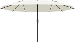 Outsunny Umbrelă Ovală Crem 440 x 256 cm | Aosom Romania (84D-106CW)