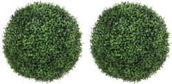 HOMCOM Bile artificiale de eucalipt de 52 cm, set de 2, plante decorative rezistente la UV cu 1086 frunze pentru interior și exterior | Aosom Romania (83C-215V00GN)