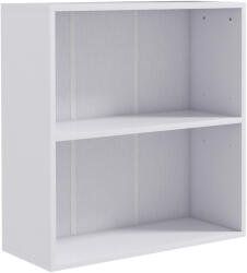 HOMCOM Bibliotecă raft de depozitare cu 2 compartimente și raft reglabil, 60 x 24 x 63 cm, alb | Aosom Romania (836-565V80WT) Biblioteca