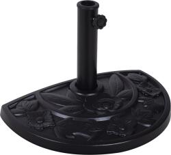 Outsunny Bază pentru Umbrelă Semicirculară de Ø38 mm si Ø48 mm cu Manivelă, 50x31x32 cm, Negru | Aosom Romania (84D-006BK)