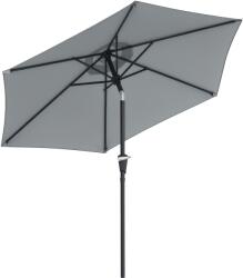 Outsunny Umbrelă Inclinabilă pentru Grădină și Terasă 2.3x2m cu Deschidere Ușoară prin Manivelă, Structură Metalică și 6 Stinghii, Gri | Aosom Romania (84D-117GY)