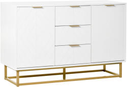 HOMCOM Dulap de bucatarie, Bufet jos pentru bucatarie sau sala de mese cu 3 sertare si 2 usi, 120x40x76 cm | Aosom Romania (837-151) Bufet